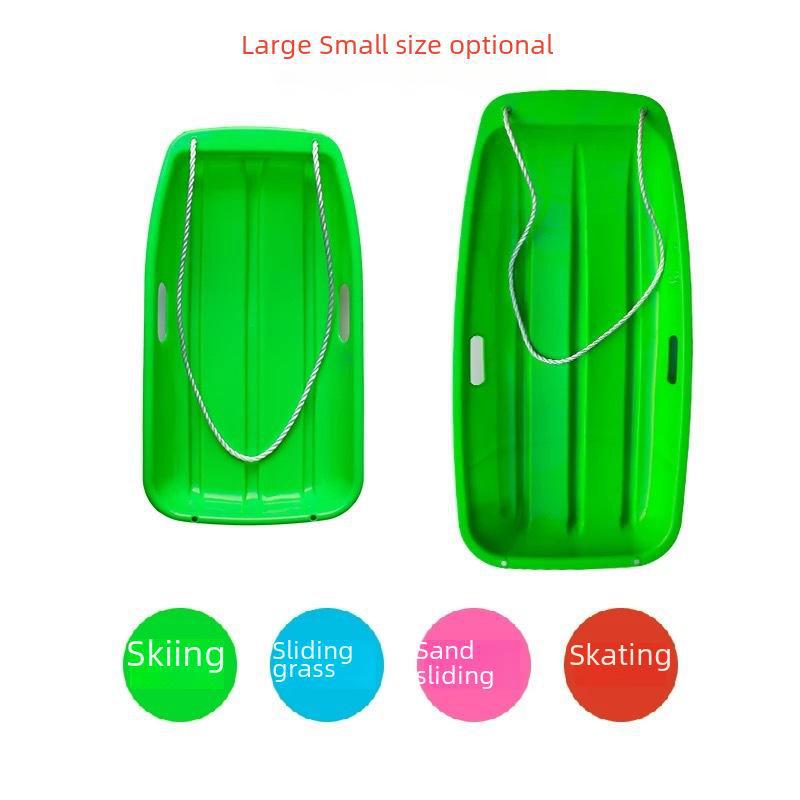 Children's 65cm Grass Skiing Board - Boat Shaped, Thickened Design for Sand Skiing and Desert Grass Skiing