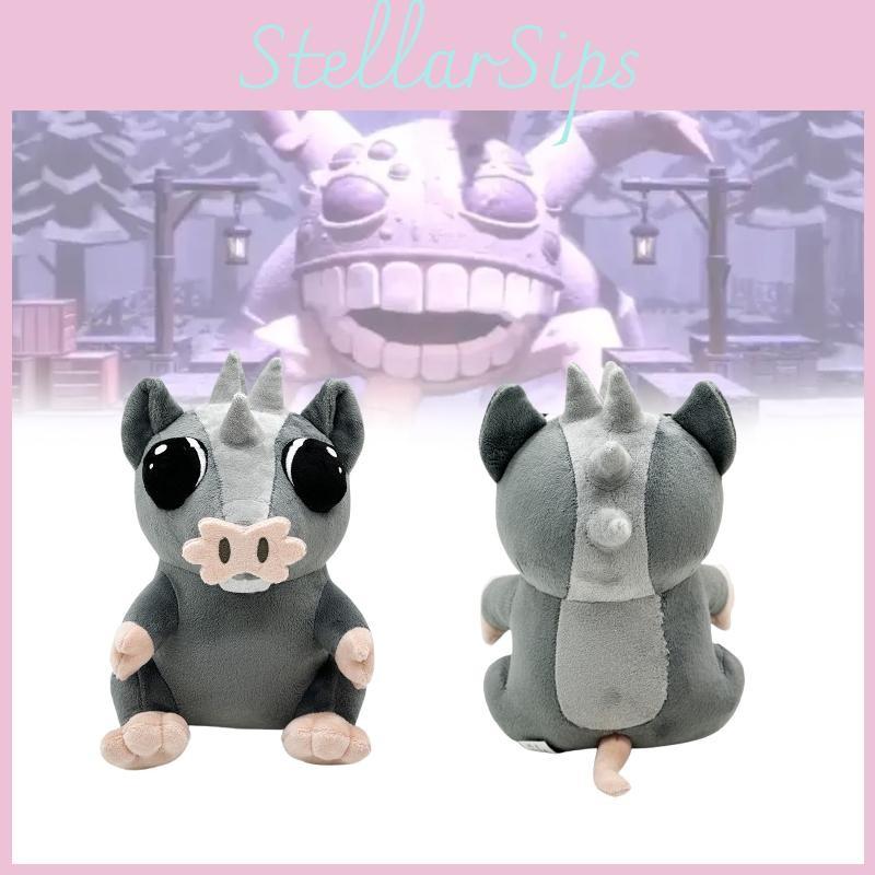 Roblox Doors The Content Gray Mouse Pig Plush Toy Animal Gift Room Decoration