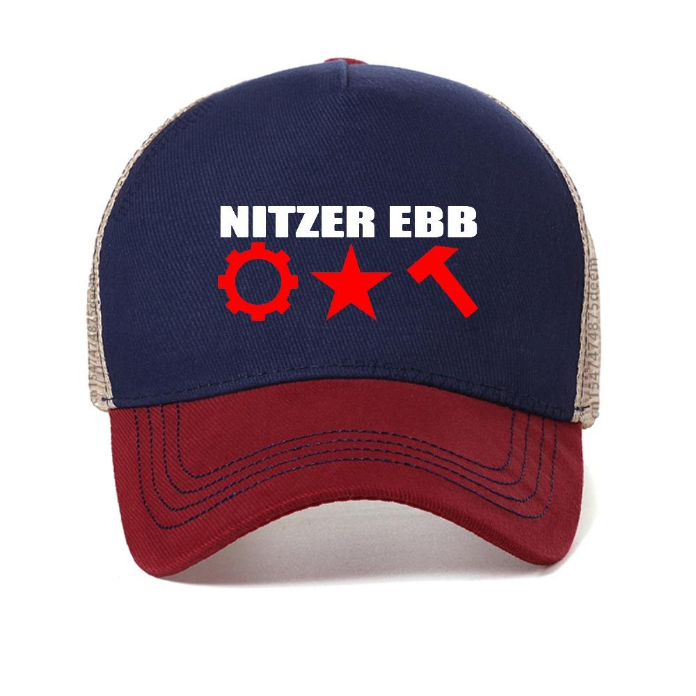 Nitzer Ebb Baseballkappe Strandtasche Pferdehut Mann Luxus Luxus Frau Atmungsaktive Sonnenkappen Verstellbare Netz-Trucker-Mützen Adjustable blue
