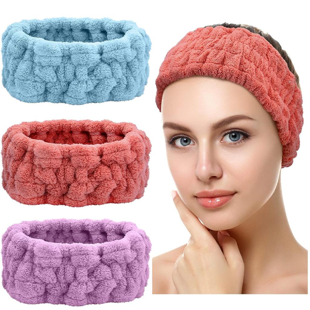 Face Wash Headband Makeup Single Circle Coral Velvet Hair Cover Sports Yoga Hair Accessory For Women
