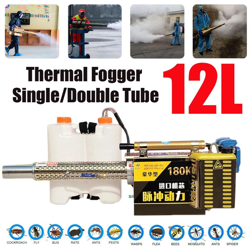 Pulverizador Eléctrico 12V Máquina de Nebulización Térmica Mochila Agrícola Pulverizador Agrícola para Huerto Bomba de Agua Potente