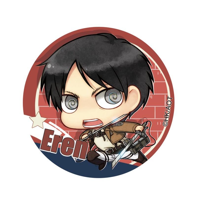 Attack on Titan Eren Jager Armin Arlert Rival Ackerman Hanji Zoe China Official Authorization Qver. Character Badge
