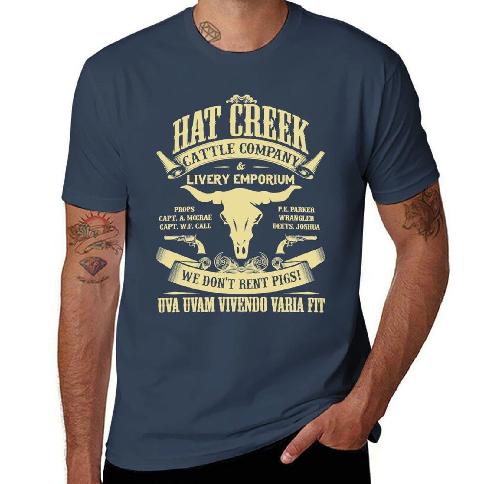 Lonesome Dove Hat Creek Tshirt Casual Basic Street Style Tshirt S