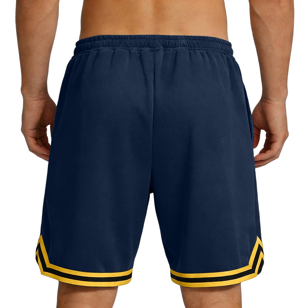 Men Athletic Basketball Shorts Loose Fit Drawstring Waist Breathable Mesh Fabric Sports Shorts with Pockets for Training Running Gym
