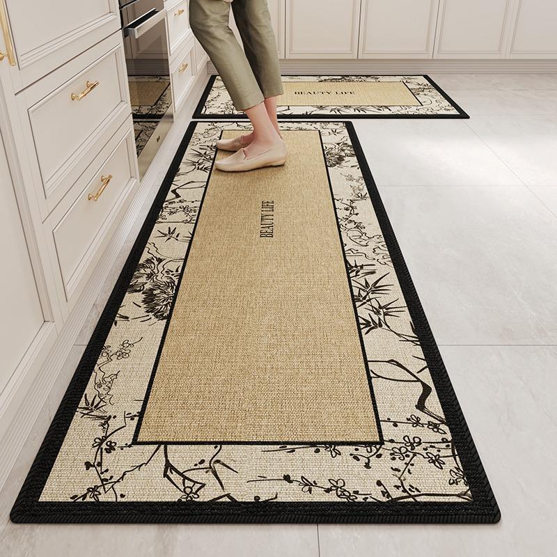Kitchen Floor Mat Long Rug Non-slip Carpet Home Decoration Anti-slip Foot Mats Wear-resistant  Alfombra Cocina