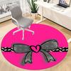 1pc Bowtie, Floral Chair Carpet for Office, Non-slip, Soft and Durable Office Rug for  Decoration, Perfect for Office yy251229118