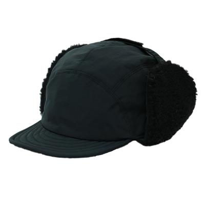 Warm Cap with Earmuffs for Cold Protection Free [Hokkarun] (JP, Alphabet, Size, Black)