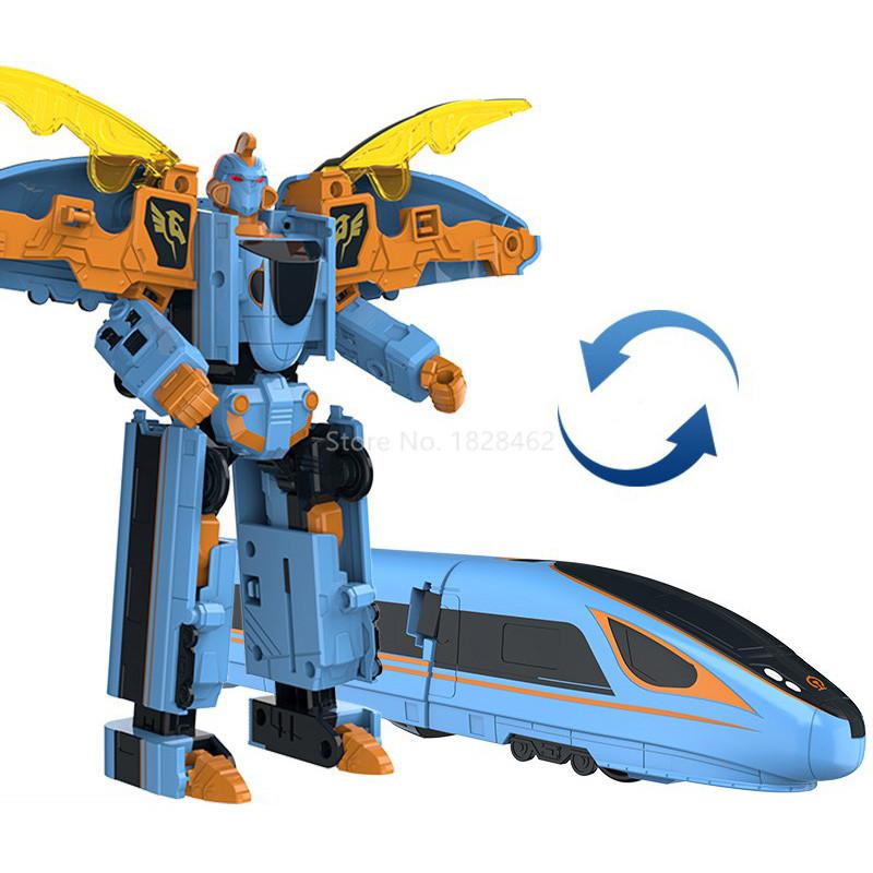 Classics China High-Speed Railway Super Train Robot Transformation Toy Deformation Car  Action Figure CHSR Toy for Kids Toys