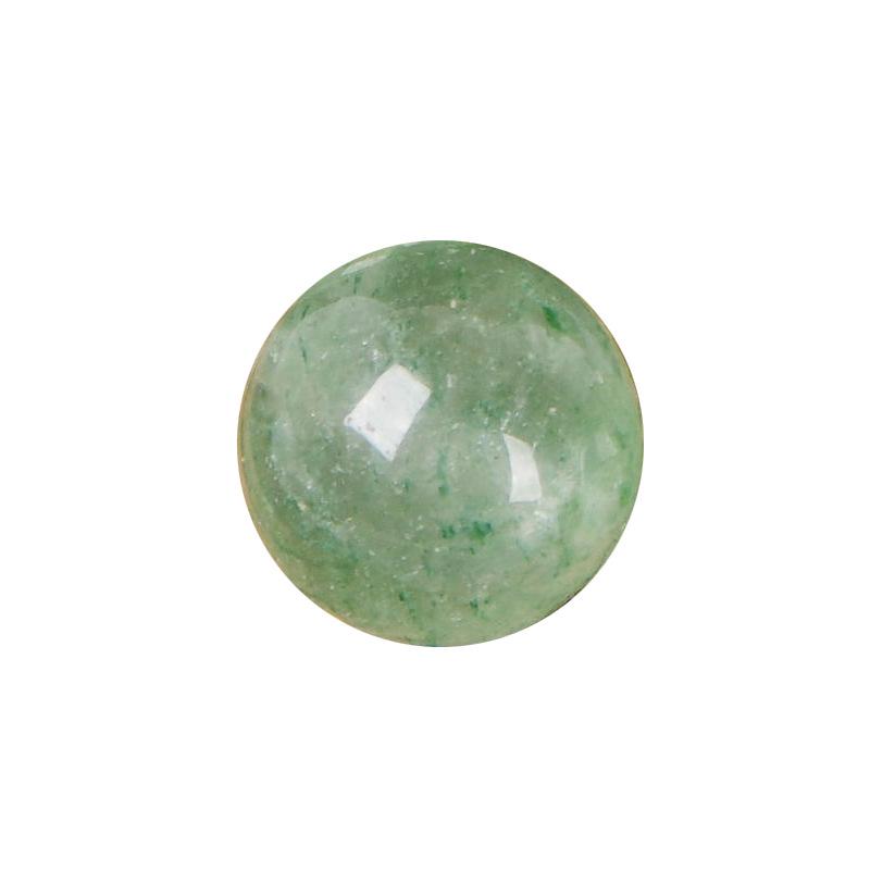 Green Strawberry Ice Crystal Beads for DIY Multi-Treasure Bracelets - Jewelry Accessories, Round, Semi-Finished