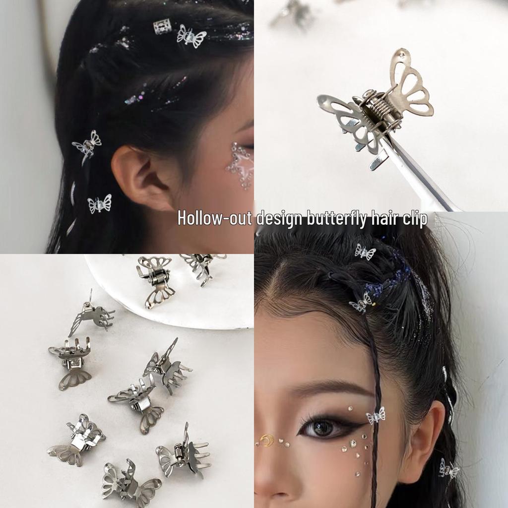 Butterfly Metal Claw Clip - Hair Accessory for Dreadlocks, Braids, and Jazz Dance Styling