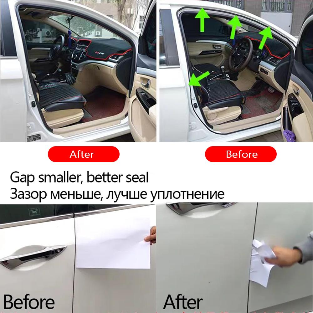 Nálepka na těsnění dveří auta Guma ve tvaru B Těsnění dveří Zvuková izolace Těsnění dveří automobilů Příslušenství pro automobily