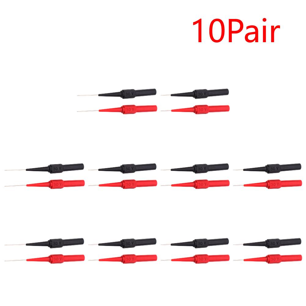 1 Pair Digital Multimeter Probe Soft-Nylon-Wireless Needle-Tip Universal Test Leads Diagnostic Puncture Extension Needle