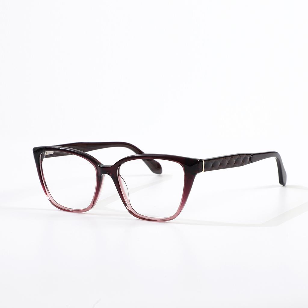 Ochelari pentru miopie ochi de pisică pentru femei, retro, culori contrastante, stil ins, ramă de ochelari, ramă neagră