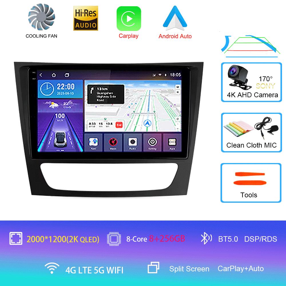 Android 14 Carplay Mașină Pentru Mercedes Benz E-class W211 E200 E220 E300 E350 E240 E270 E280 CLS CLASS W219 2 din Stereo Multimedia
