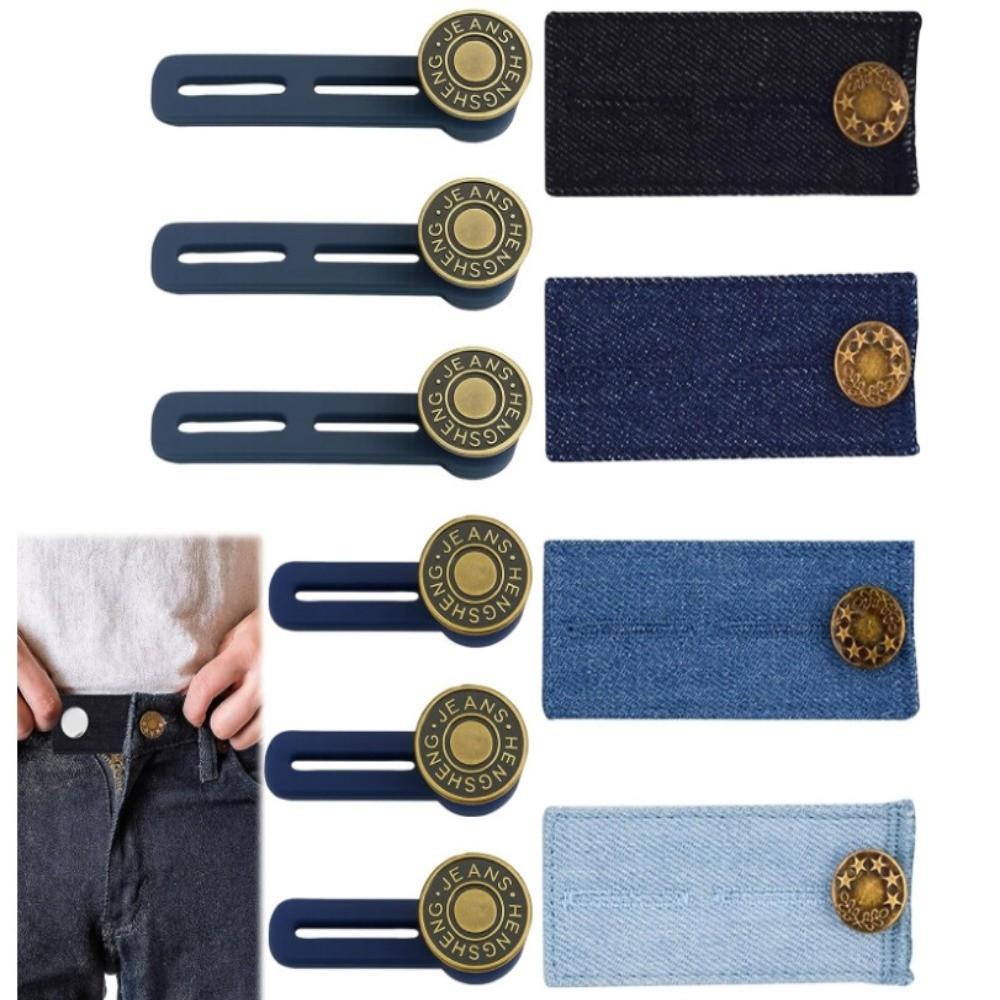12/16/24/26 pcs Strong Elasticity Button Extenders Button Style Waistband Expander for Jeans