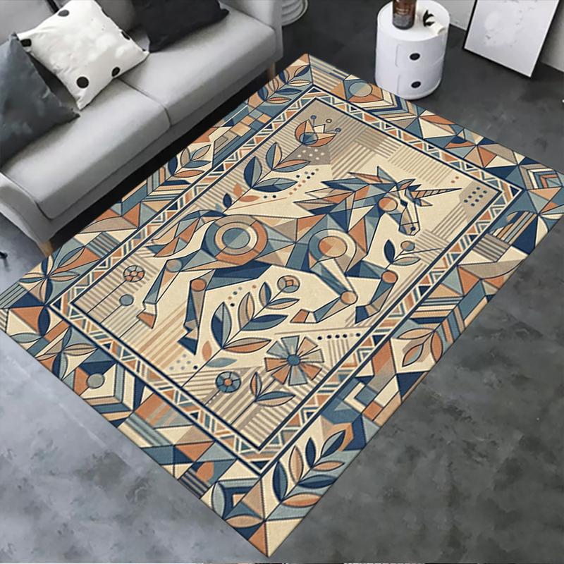 2025 New Unicorn Animal Carpet Rug for Living Room Bedroom Home Sofa Decoration,Kids play Non-slip Floor Mat140