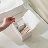 DIY Cotton Swab Storage Box Plastic Toothpick Container Dust Proof Flip Cotton Swab Box  Home