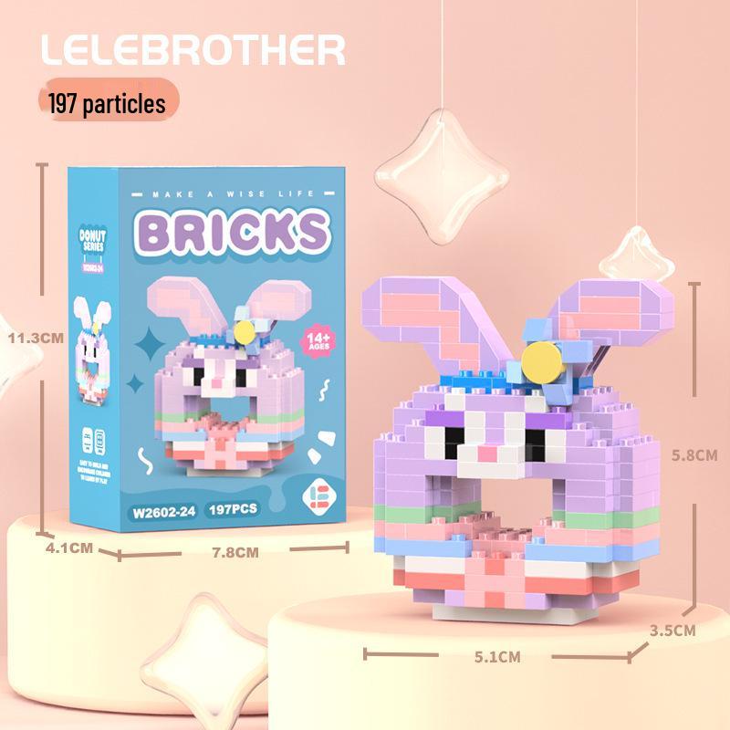 Compatible Lego Micro Building Block Cartoon Figurines - Children's Educational Desktop Toys