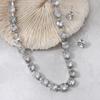 Personalized Niche Design Splicing Rhinestone Double-Layer Necklace Long Fringed French Neck Chain Women