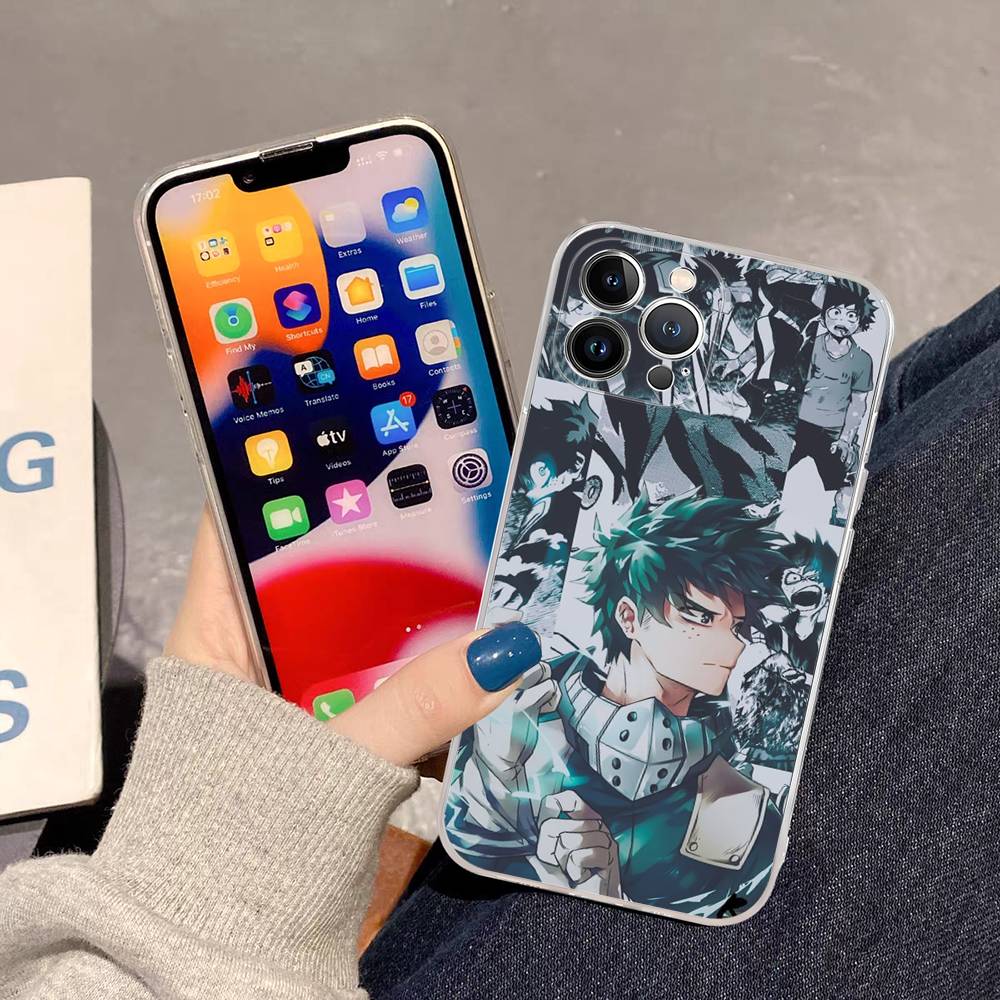 Vintage Anime My Hero A-Academia For IPhone 17 16 15 14 13 12 11 Pro Max Plus Phone Case High End Silicone