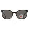 Ray Ban Elliot Polarized Black Square Unisex Sunglasses Rb2197 901 48 54