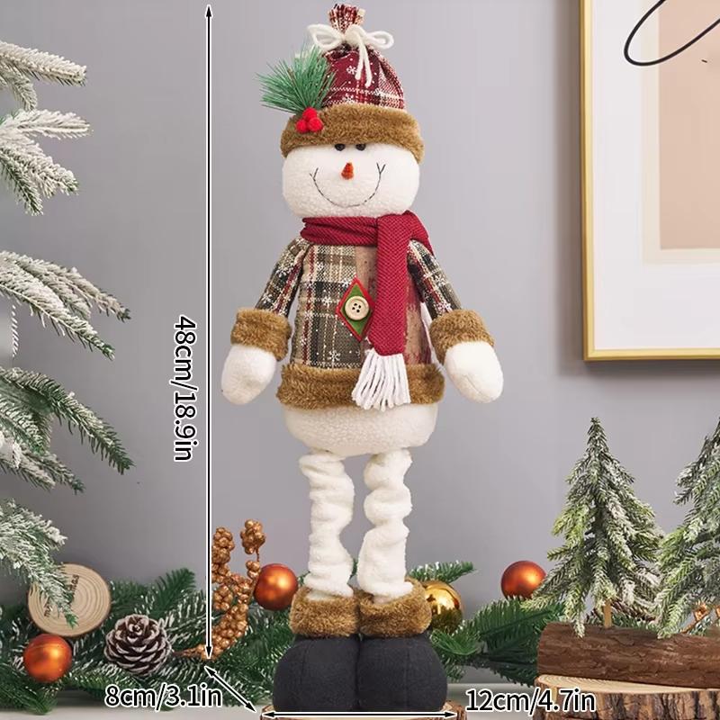 Telescopic Christmas Doll Merry Christmas Decorations Santa Claus Snowman Reindeer Ornaments Xmas Navidad Noel Gifts