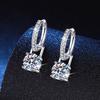 2ct Moissanite Earrings for Women Lab Grown Diamond Ear Studs 925 Silver Fine Jewelry Gift