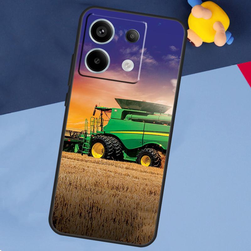 Farm Vehicle Tractor Case For Xiaomi Redmi Note 13 Pro Plus Note 9 10 11 12 Pro 9S 10S 11S 12S 10C 12C 13C Coque