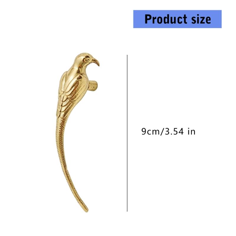 Modern Golden Magpie Shape Dresser Pull Stylish Metal Handle For Cabinets And Closets Replacement Knob Easy To Install