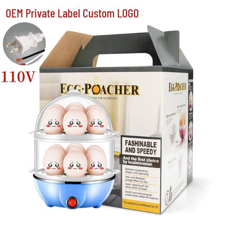 Mini Multi-Functional Egg Steamer with Automatic Power-Off for Household Use