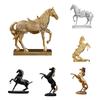 Gold Silver Black Horse Resin Sculpture Horse Model Home Decor Animal Decor Living Room Office Craft Decor Business Decor