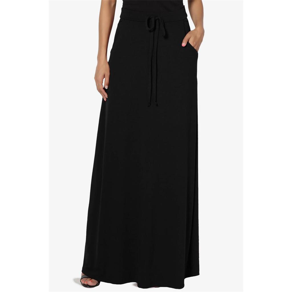 Damen Freizeit Kordelzug Tunika Einfarbig Mode Mittlere Taille A-Linien Kleid