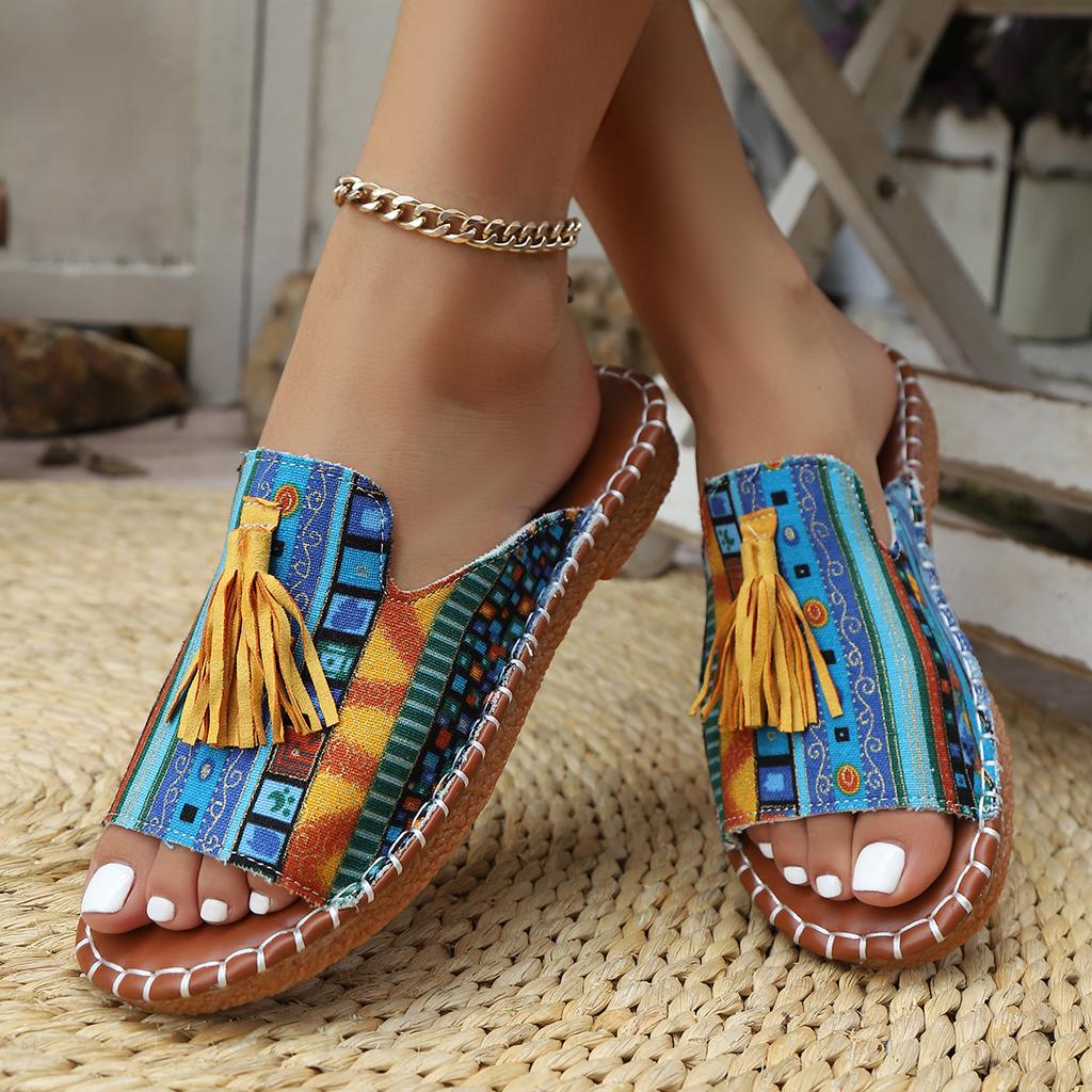 Fashion Women Slippers Beach Comfortable Fashion Sandals 2025 Summer New Outdoor Open Toe Flat Slippers Lightweight Casual Slides Women