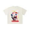 T-shirt Unisex Pesante in Cotone 260 GSM Filato Doppio Titolo 32 100% Cotone Chainsaw Man V40 Stampa Potente