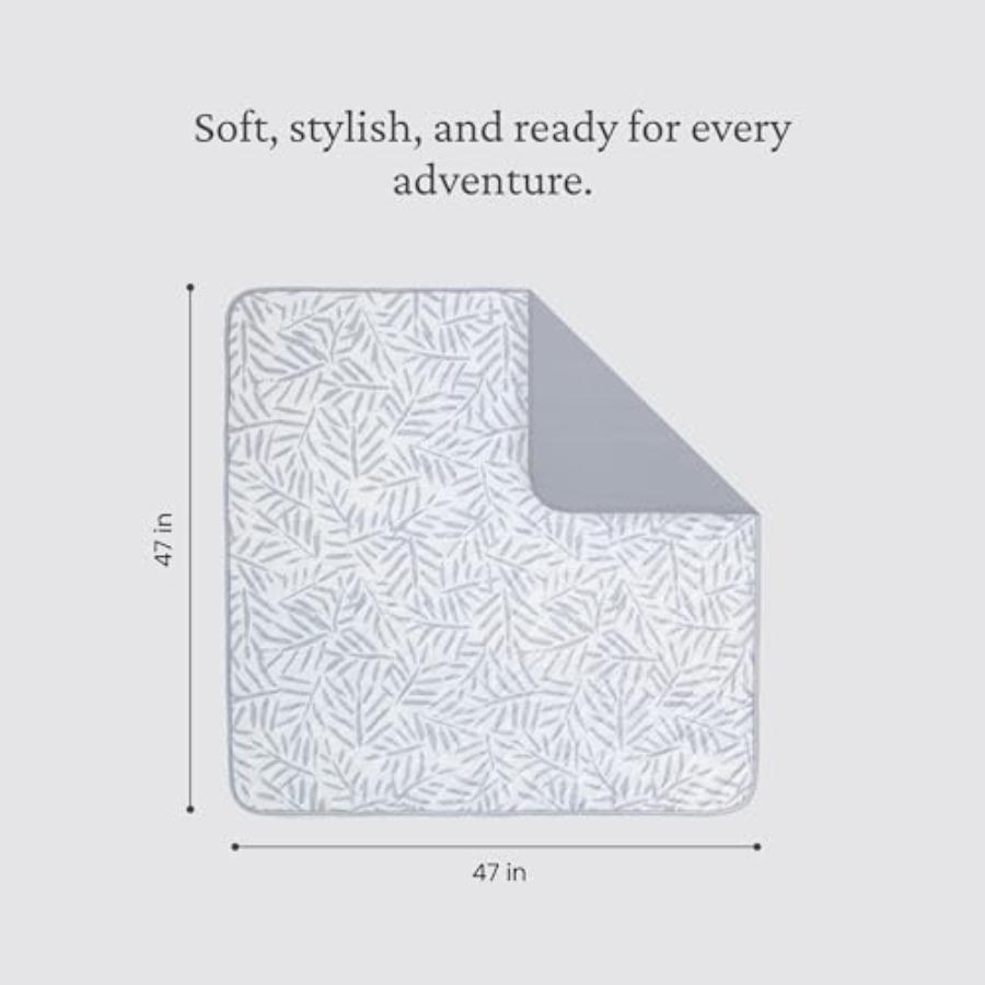 Toddlekind Pretty Practical Mat 100 Organic Cotton 47 X 47 Reversible Portable Travel Indoor Outdoor for Babies Toddlers Sandy