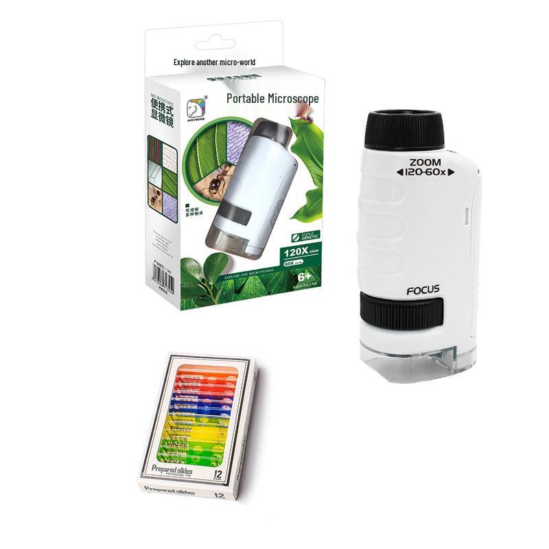 Portable High-Definition Handheld Microscope for Children's Science Education and Experiments