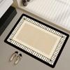 Bathroom floor mat cream wind diatom mud absorbent mat toilet door foot mat bathroom toilet quick drying non-slip carpet