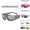 Fashion Y2k Square Sunglasses Uv400 With Black Lenses For Outdoor Activities And Parties