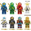 005680 M1810 M1808 M1637 Mirage Samurai Building Block Figurine Ninja Toy Bag