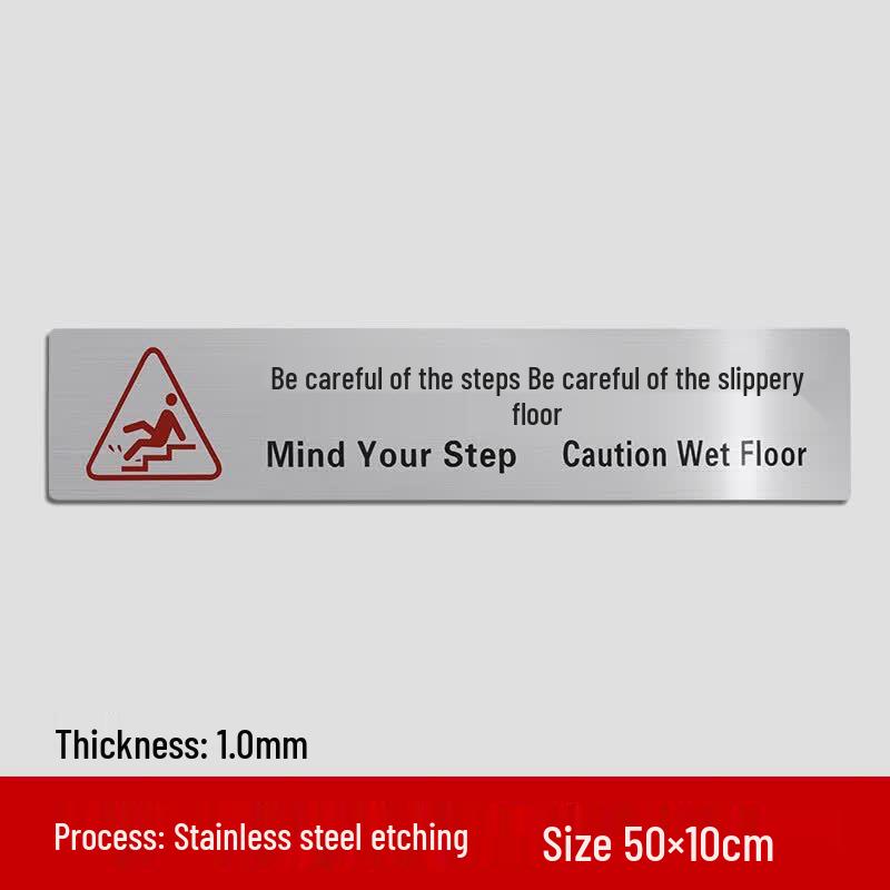 Lantu Stainless Steel Floor Warning Sign