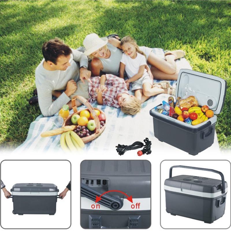 220V 12V 45L Car Fridge Portable Refrigerator 45L Mini Fridge Auto Fridge Freezer RV Van Truck Travel Cooler Heater Home Use