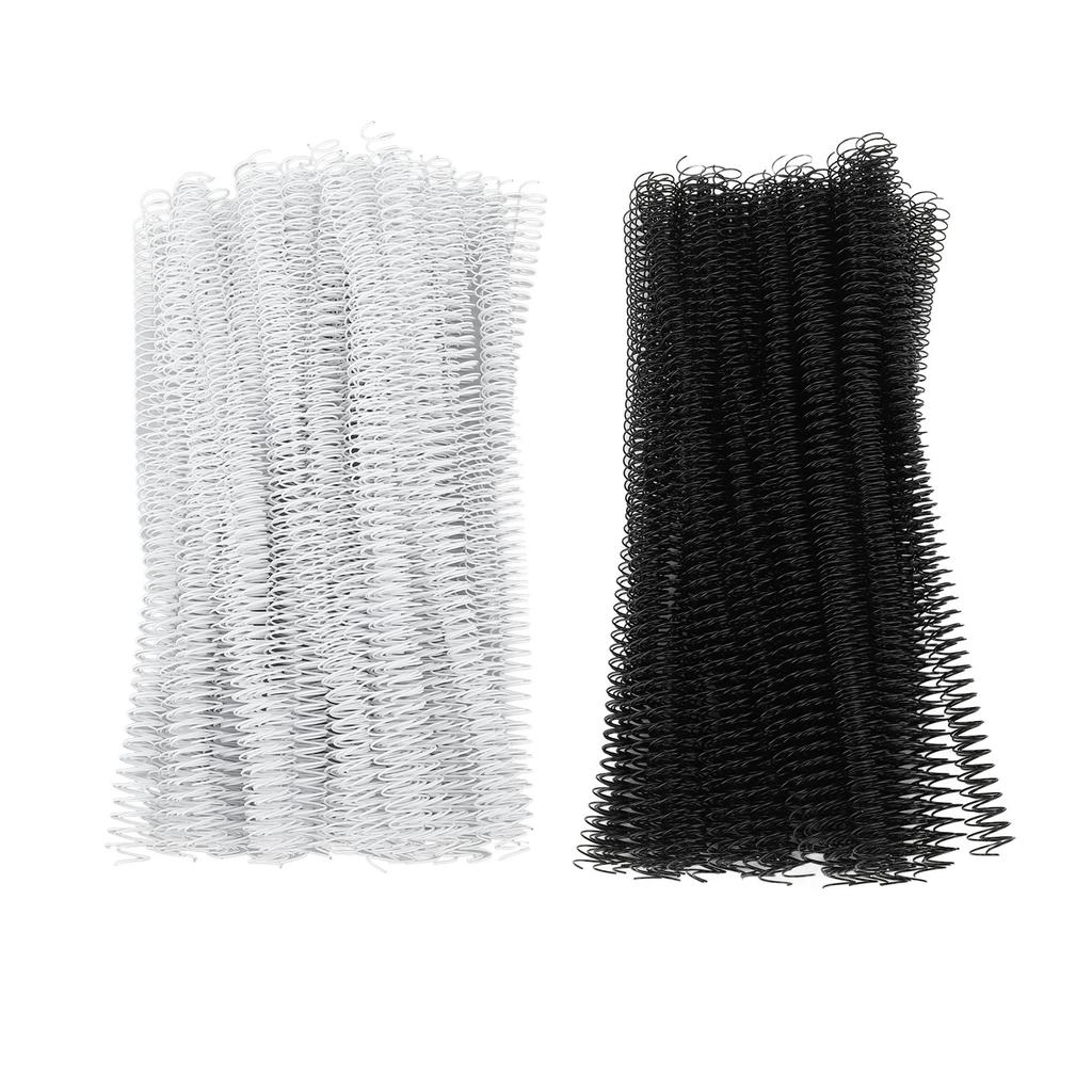 100Pcs Single Loop Wire Binding Spines 12.7mm 1/2in 48 Teeth 4:1 Pitch 360 Degree 90 Sheet Capacity
