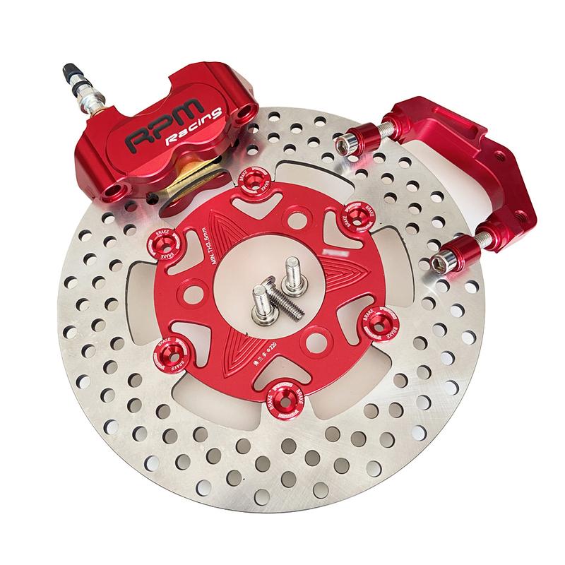 Motorcycle electric Scooter RPM  CNC Brake Calipers  220mm Disc Brake Pump Adapter Bracket For modification Brake set