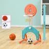 Adjustable Kids Basketball Hoop And Soccer Set for Active Play Indoors