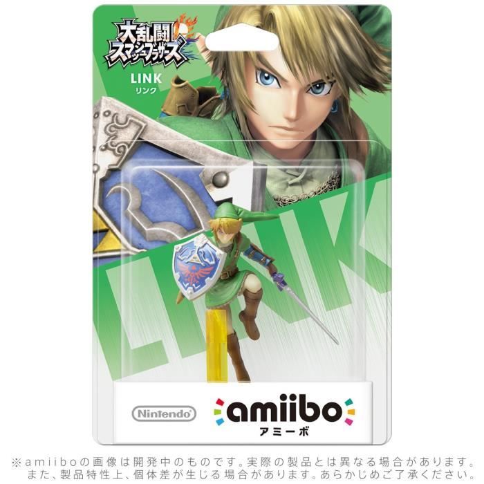 Figurine amiibo - nintendo - link - import japonais - compatible consoles européennes - textes en japonais
