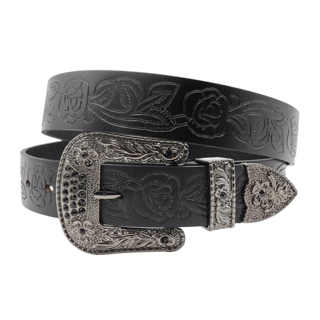 The Top Layer Is Made of Rhinestone Leather with A Western Style, Designed In An INS Style From Europe and America