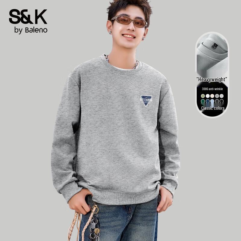Baleno S&K Series Couple's Relaxed Fit Sweatshirt with Geometric Print
