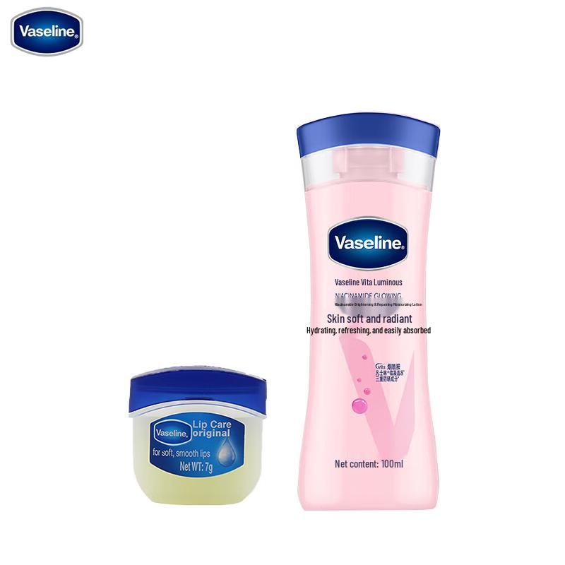 Vaseline Niacinamide Brightening Body Lotion & Lip Balm Set