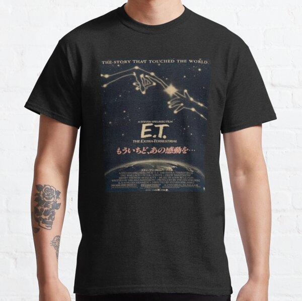 Novelty ET The Extra Terrestrial E.T. T-Shirts for Men Crewneck 100% Cotton T Shirt Short Sleeve Tee Unique Clothes for Male