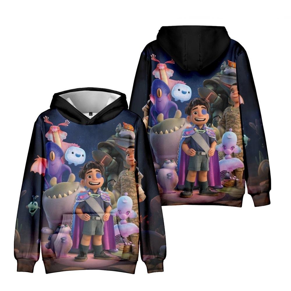 

15 цветов Мужские Женские Толстовки Elio Новая Уличная Одежда Харадзюку Повседневные Толстовки Пуловеры с Капюшоном с Мультяшным Принтом XXS коричневый